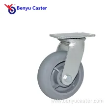 Castors with Brakes Gray TPR Caster Wheel